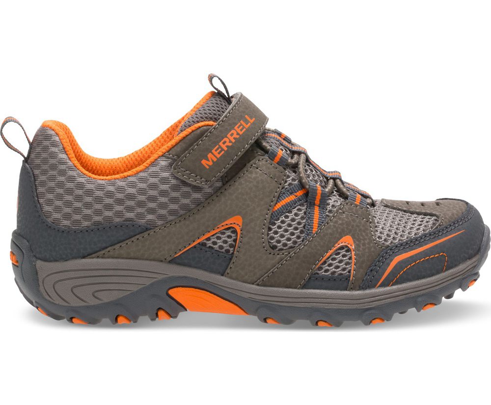 Merrell Hiking Shoes Brown/Orange - Trail Chaser - Kids 49FWNPVBH